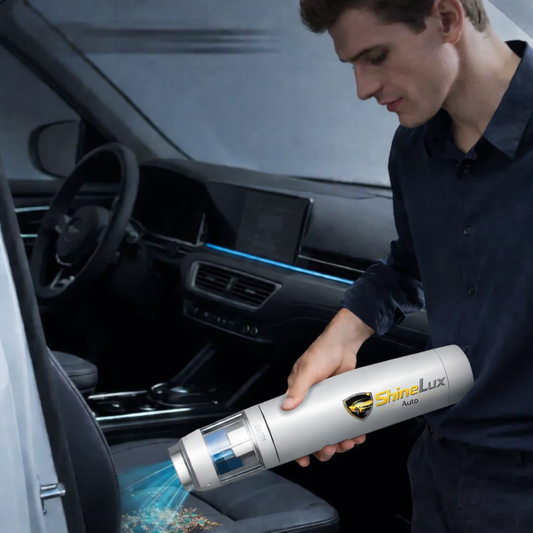 ShineLux Auto™️ V8 Mate Cordless Car Vacuum High Power 13000Pa/30AW White