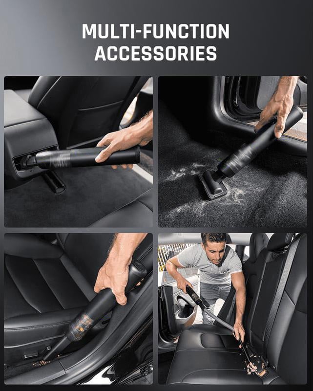 ShineLux Auto™️ V8 Mate Cordless Car Vacuum High Power 13000Pa/30AW White